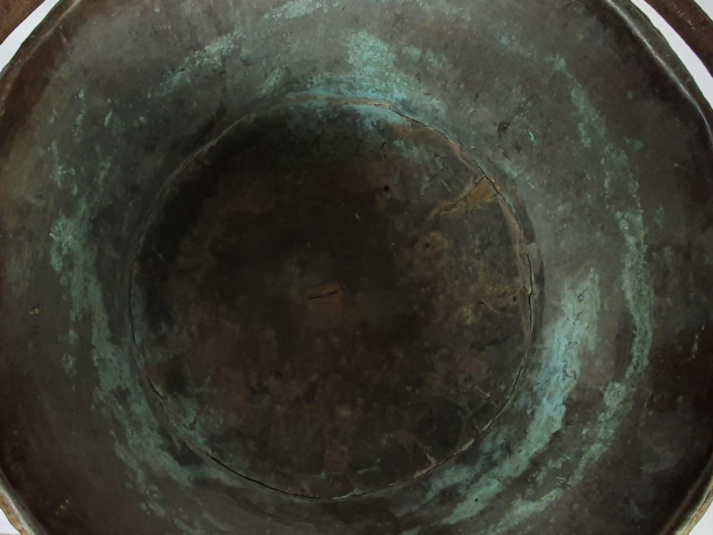 Early 19th century antique copper Planter or Bucket
