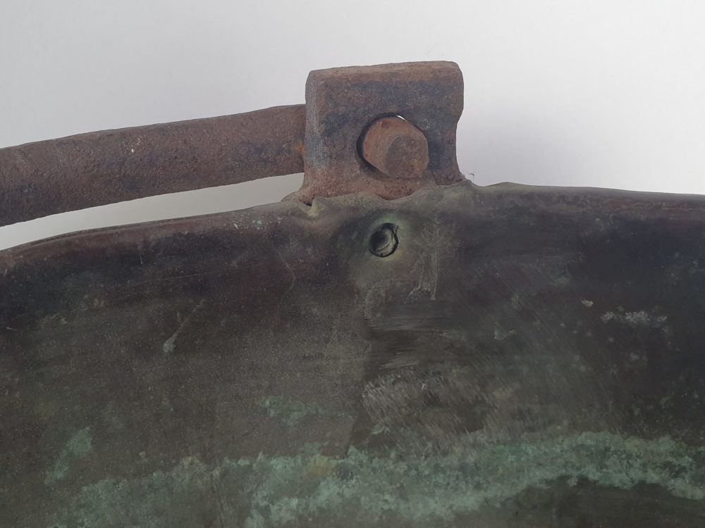 Early 19th century antique copper Planter or Bucket