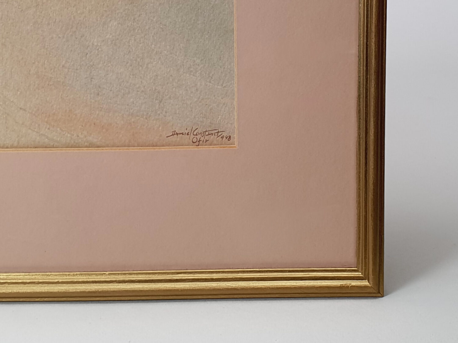 English antique watercolour Landscape by Daniel Constant - SOLD