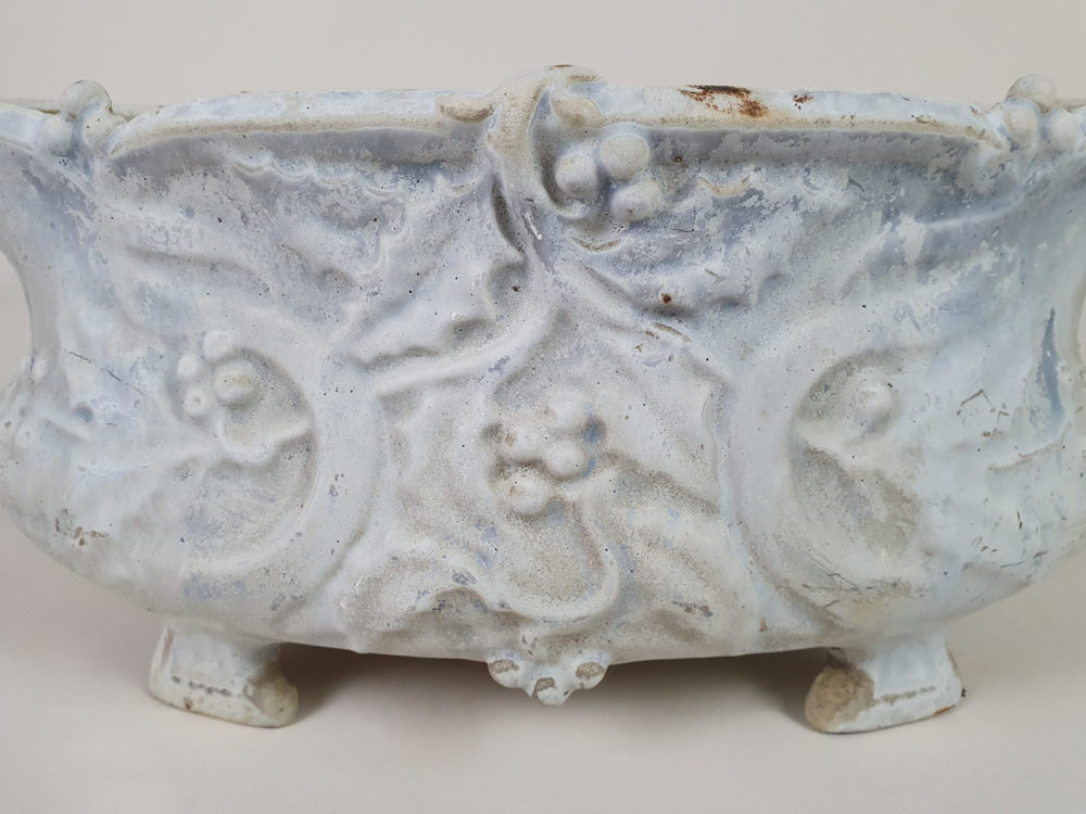 French Art Nouveau Cast Iron Jardiniere