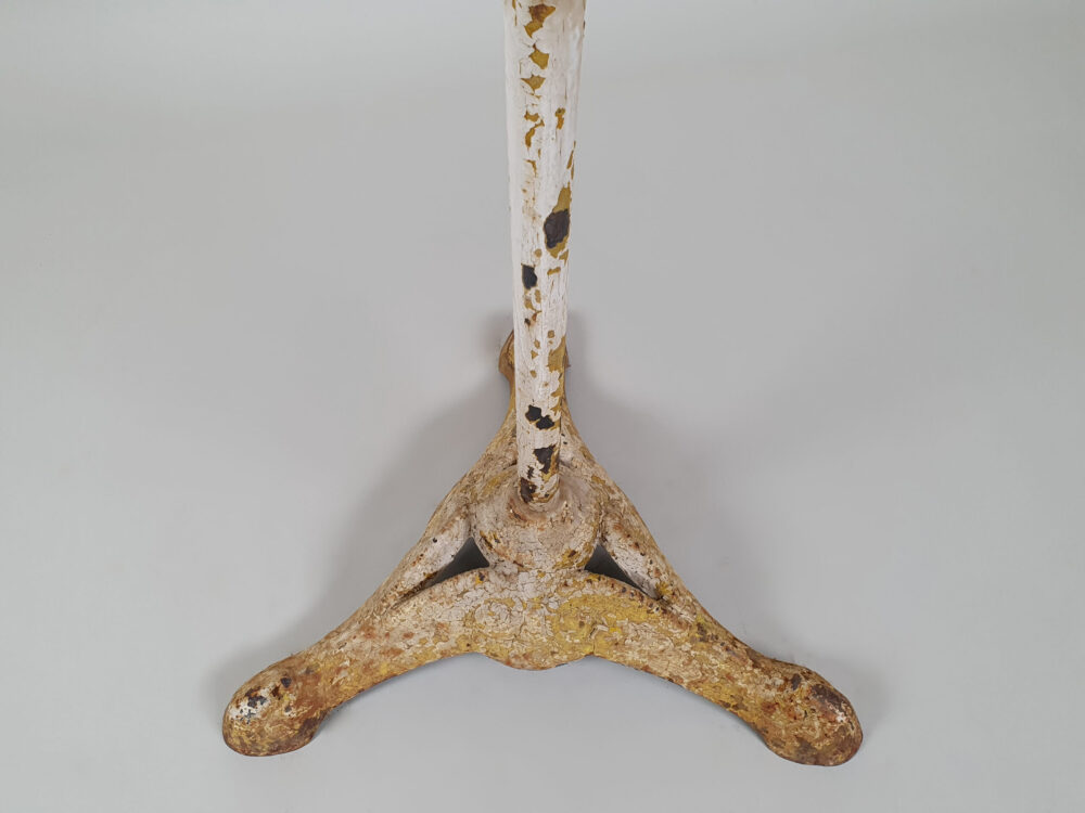 French antique circular bistro table