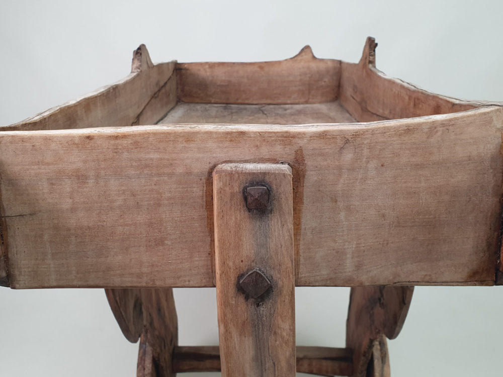 French rustic antique wooden Garden Wheelbarrow