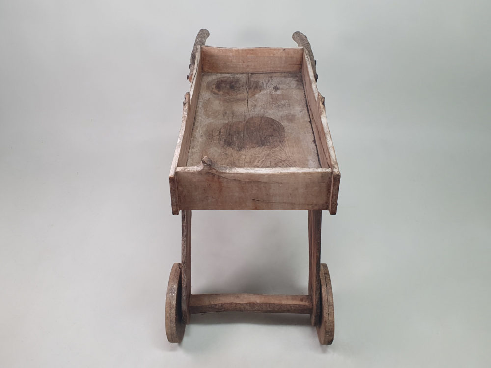 French rustic antique wooden Garden Wheelbarrow