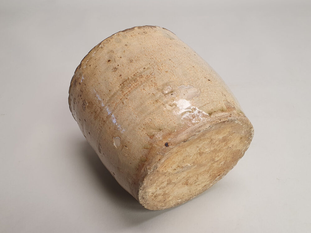 Glazed earthenware antique ceramic Vietnamese Jar from 11th century