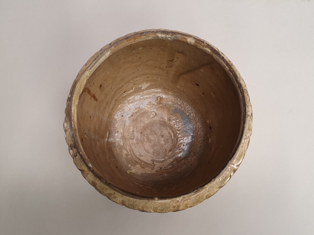 Glazed earthenware antique ceramic Vietnamese Jar from 11th century