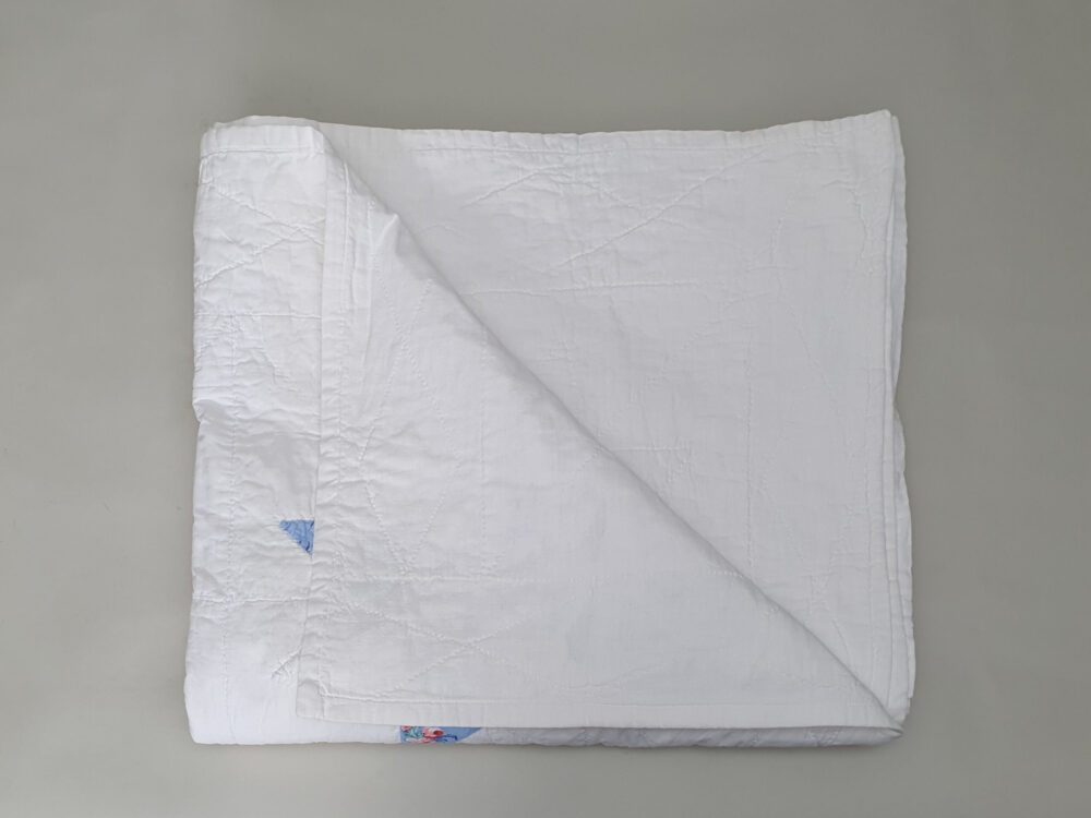 Handstitched patchwork antique Quilt with floral star designs