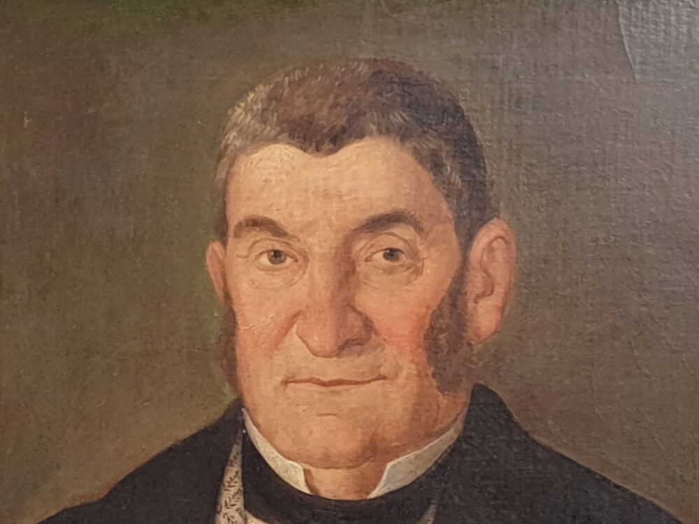 Large 19th century antique oil painting - portrait of a characterful Gentleman