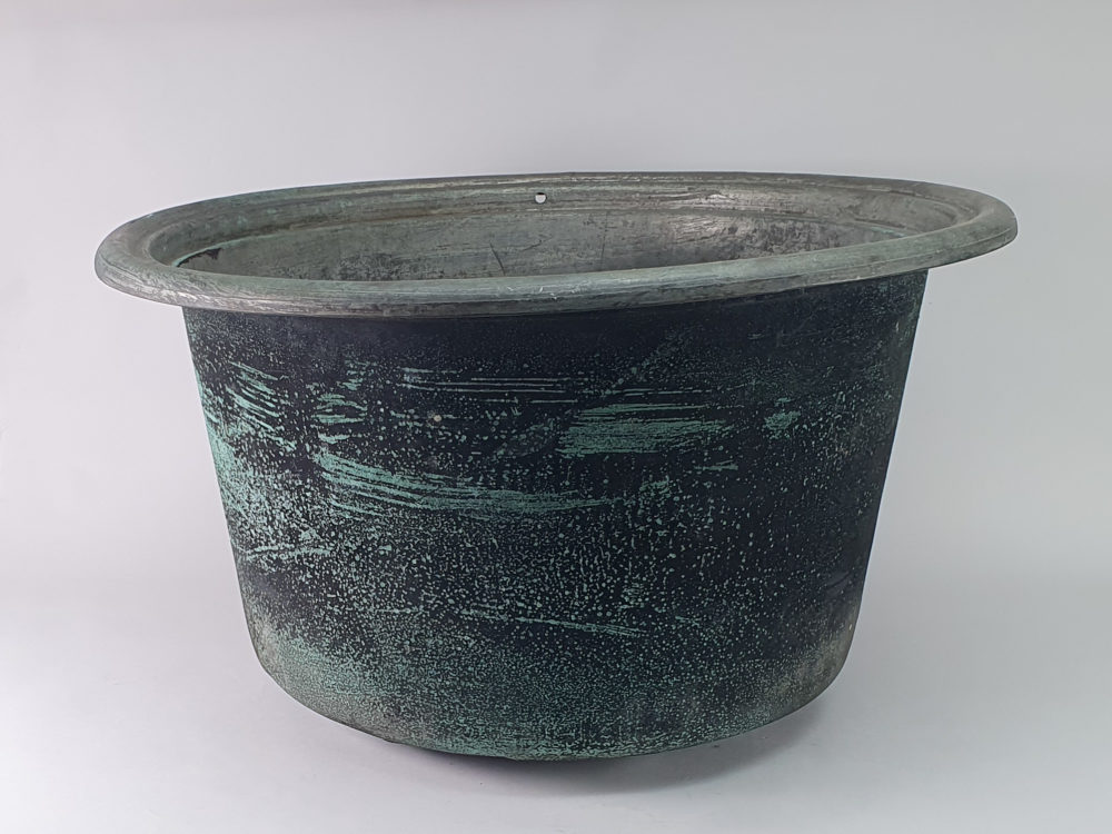 Large antique garden Copper Planter