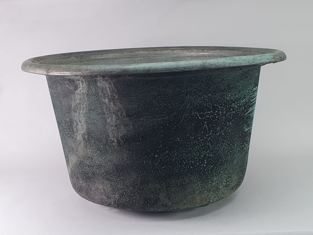 Large antique garden Copper Planter