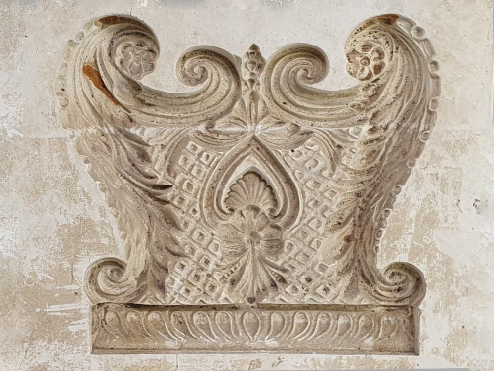 Large decorative antique French Plaster Mould
