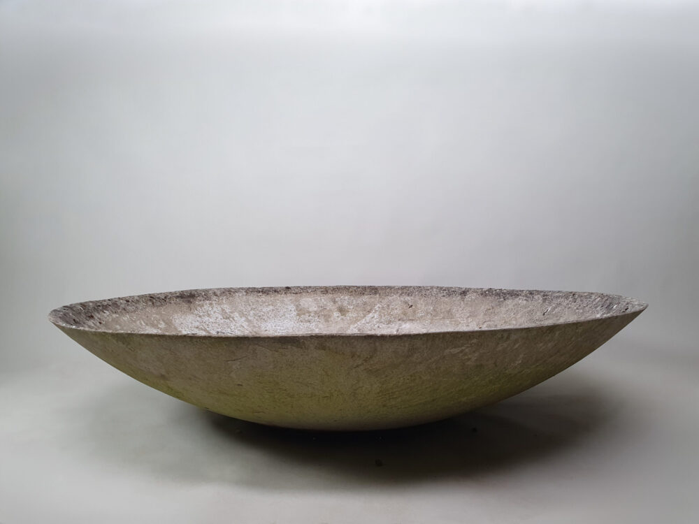Large mid century antique circular saucer Willy Guhl Garden Planter