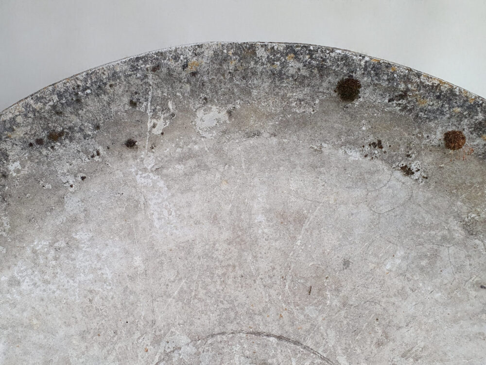 Large mid century antique circular saucer Willy Guhl Garden Planter