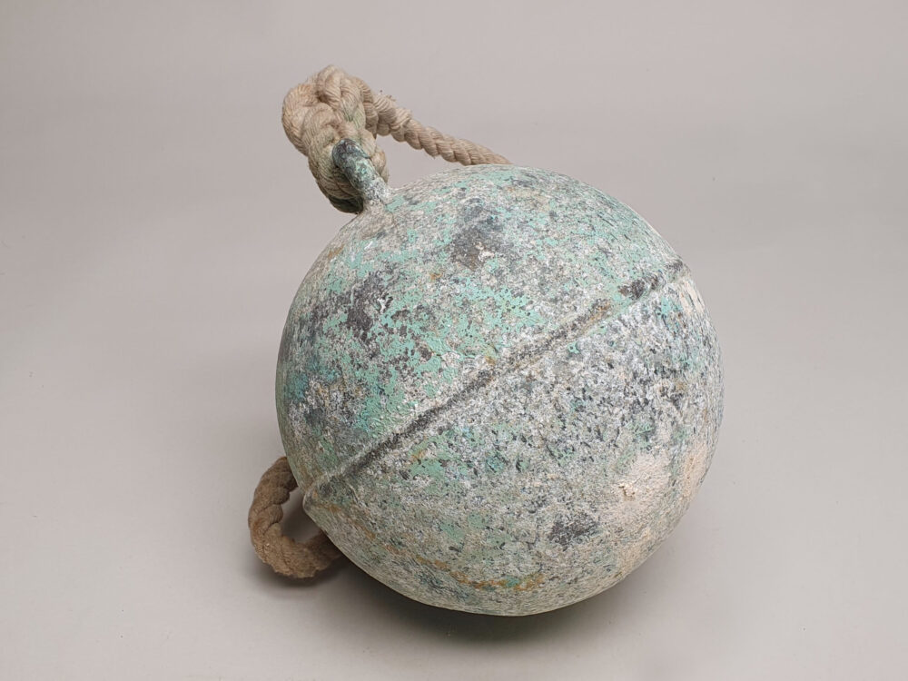 Large rustic antique metal Fishing Buoy