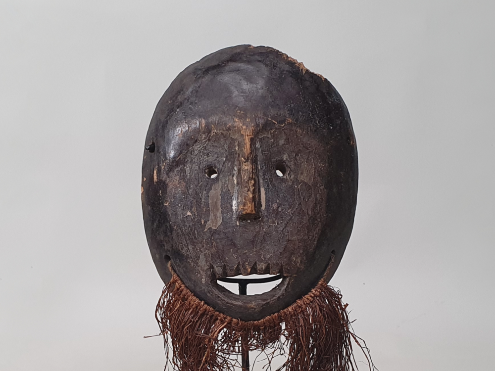 Lega Mask with Beard made by Bwami Society