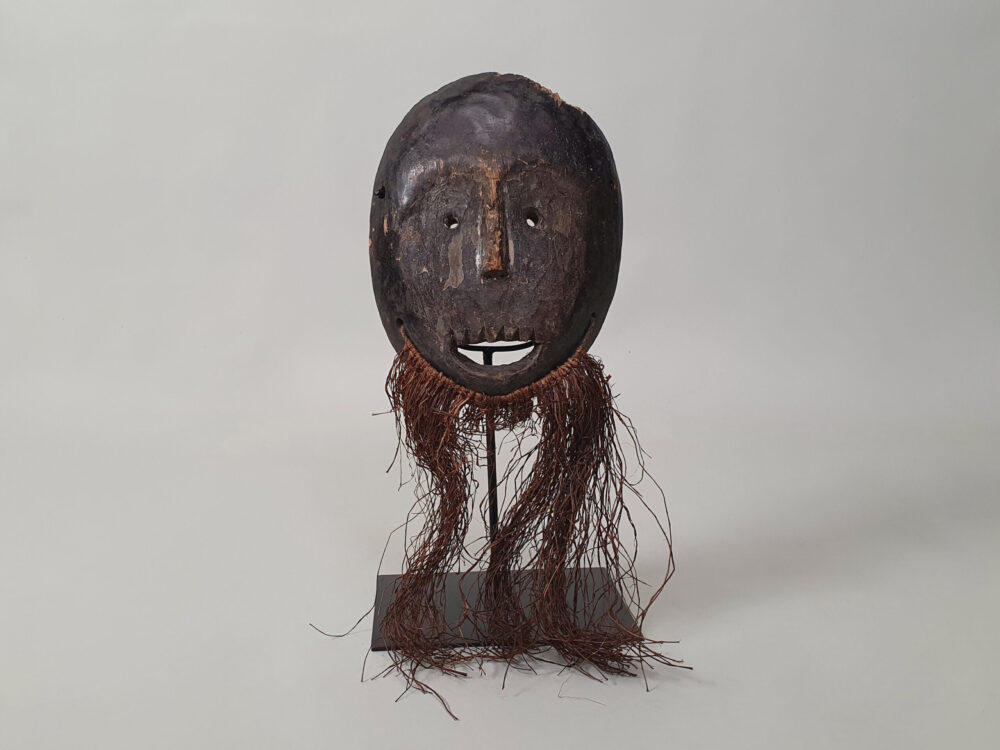 Lega Mask with Beard made by Bwami Society