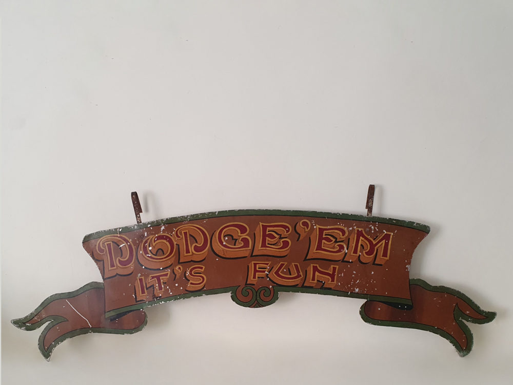 Mid century antique Fairground Sign