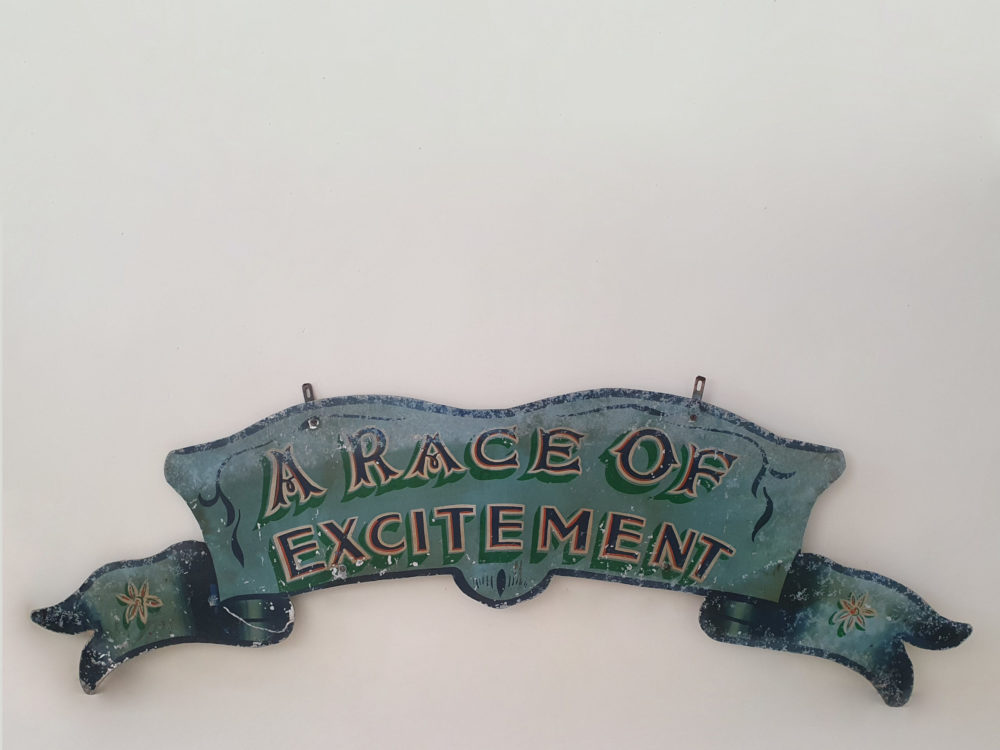 Mid century antique Fairground Sign
