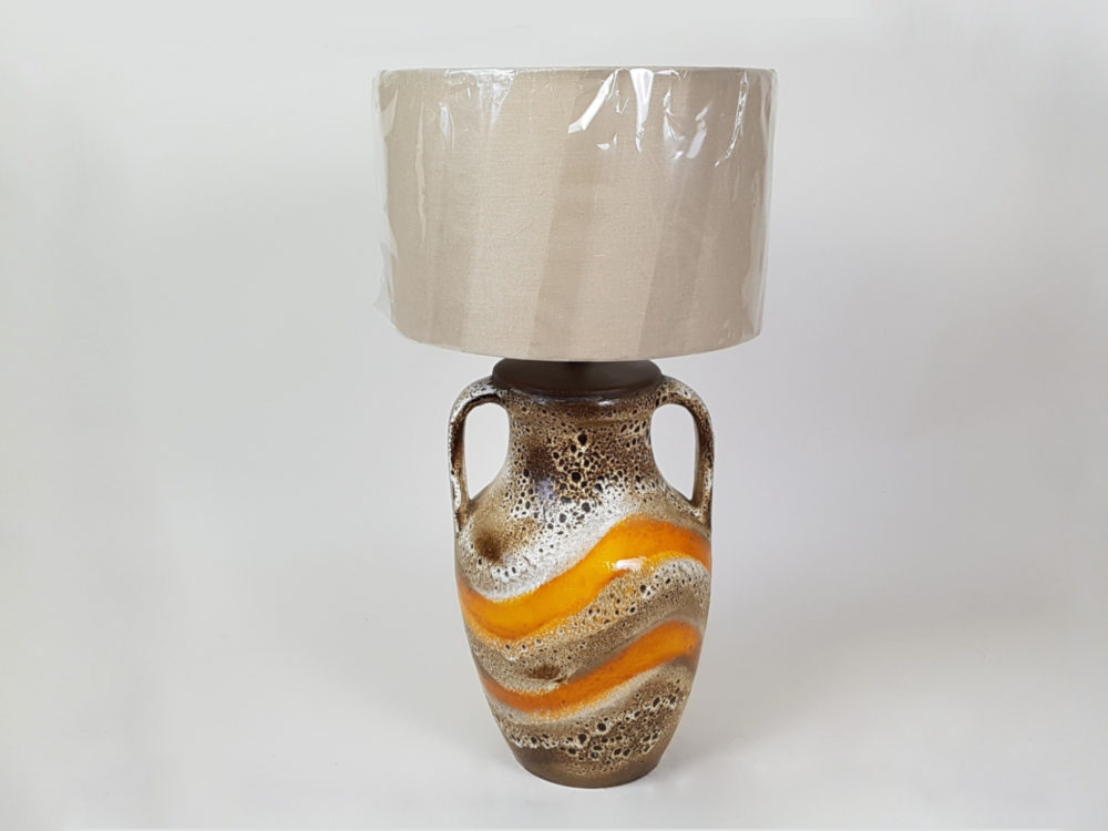 Mid century antique German ceramic Lamp