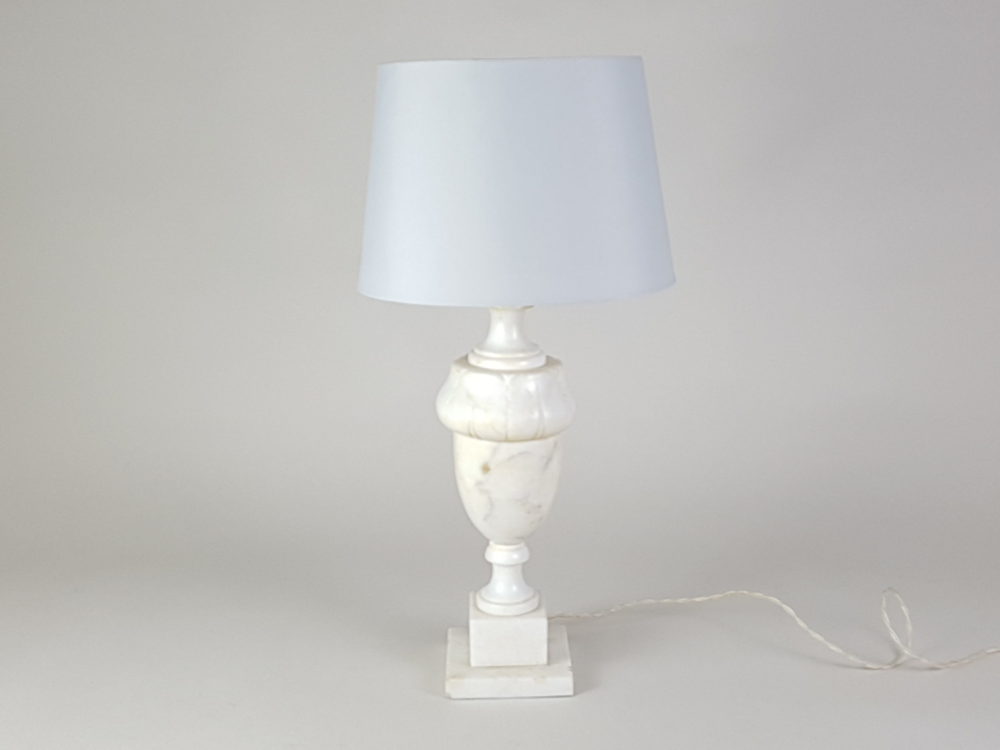 Mid century antique marble Table Lamp in a classical Greek design