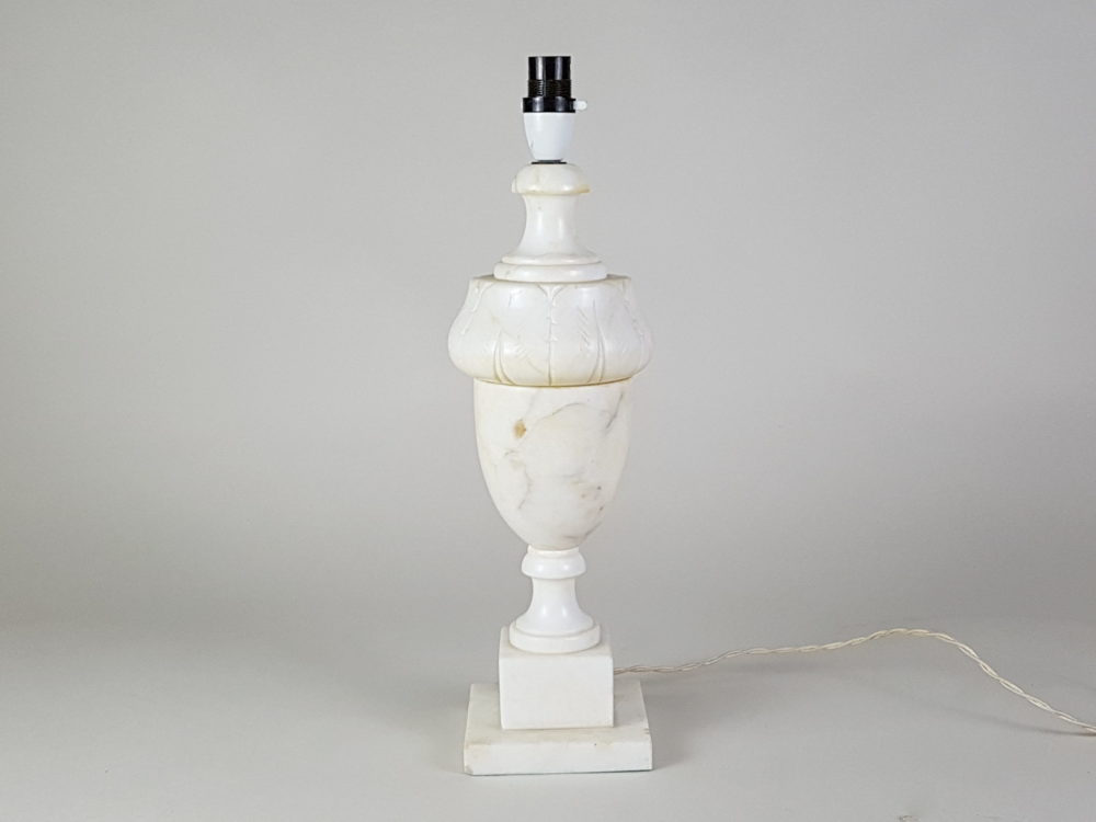 Mid century antique marble Table Lamp in a classical Greek design