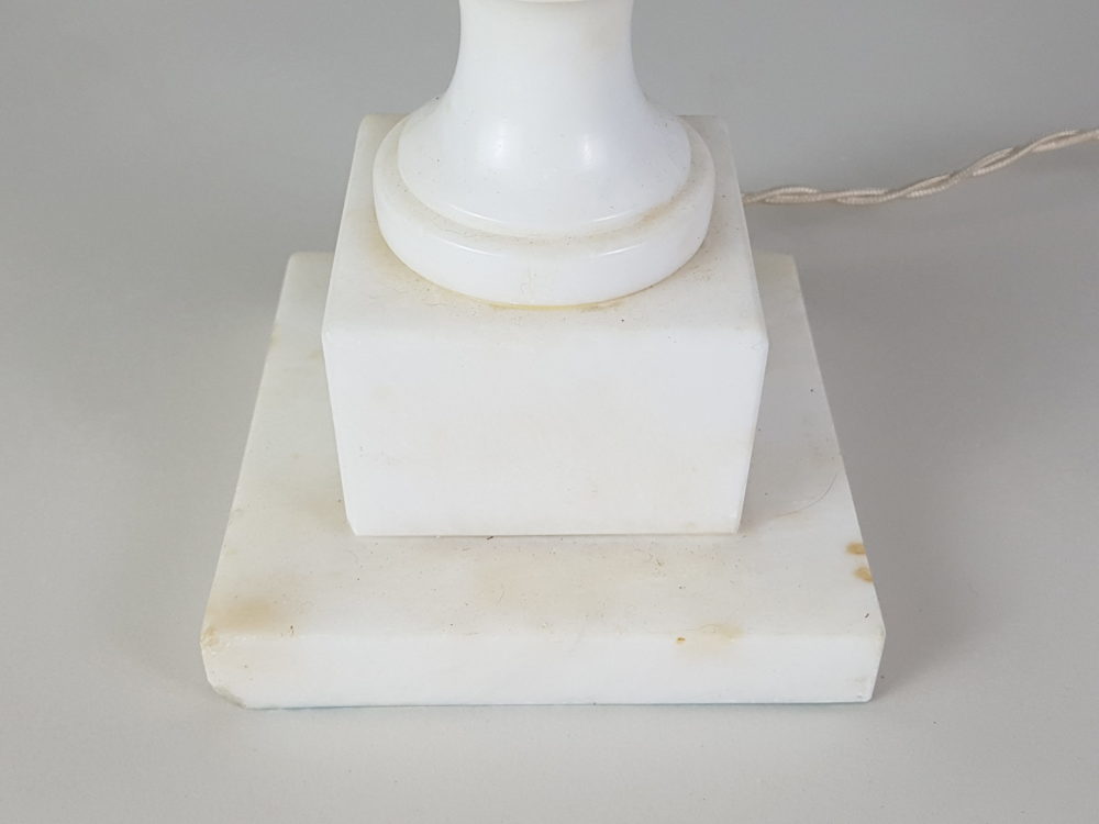 Mid century antique marble Table Lamp in a classical Greek design