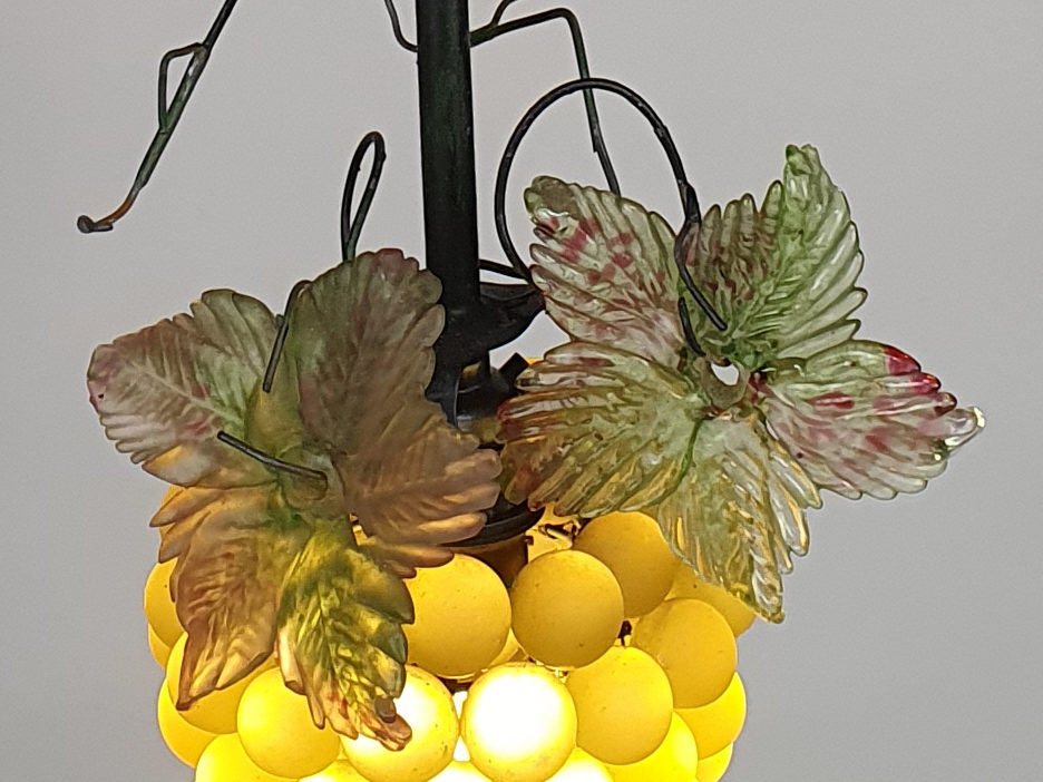 Mid century antique murano glass Grape Chandelier