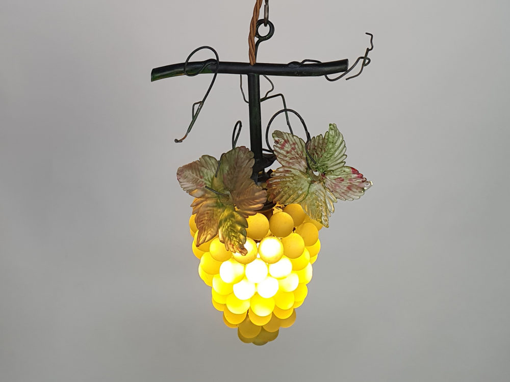 Mid century antique murano glass Grape Chandelier