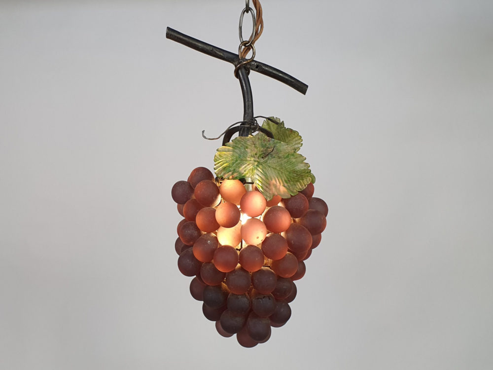 Mid century antique murano glass Grape Chandelier