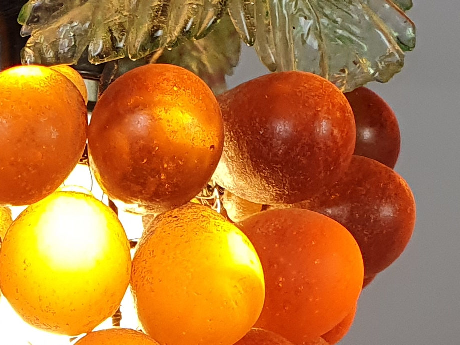 Mid century antique murano glass Grape Chandelier