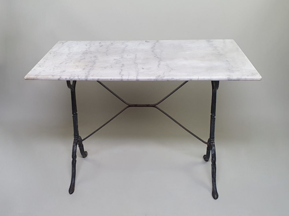 Mid century vintage French marble Bistro Table