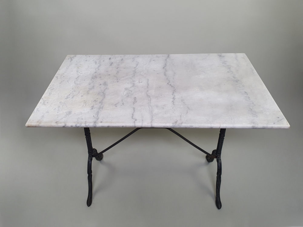 Mid century vintage French marble Bistro Table
