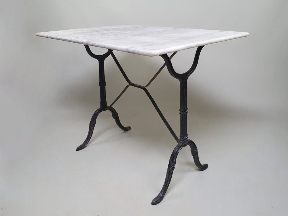 Mid century vintage French marble Bistro Table