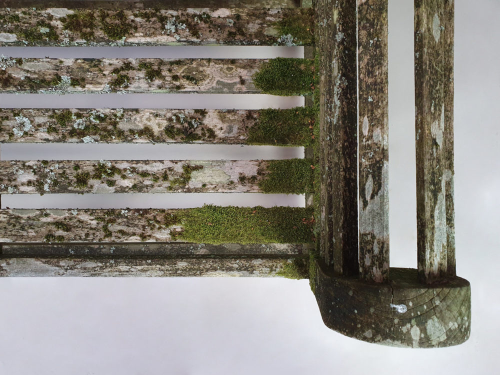 Mossy Lutyens inspired Garden Bench