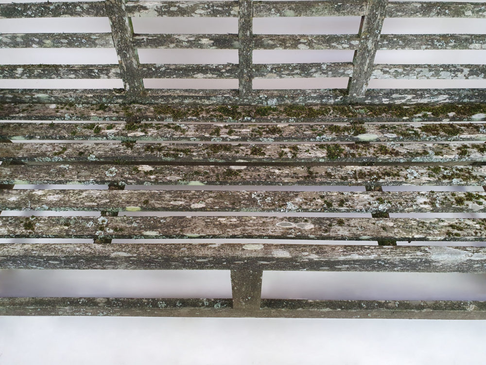 Mossy Lutyens inspired Garden Bench
