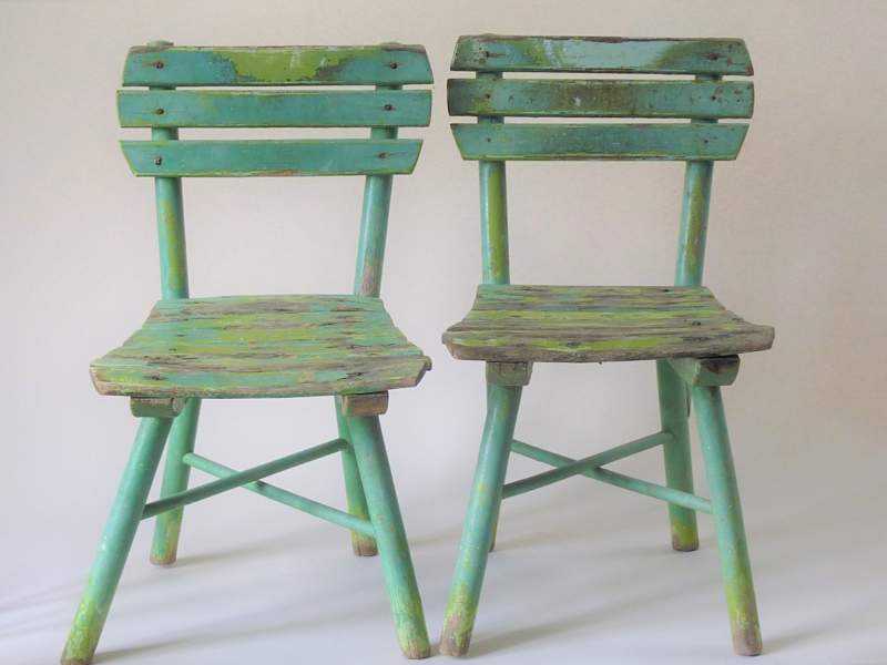 Pair of Small Garden Chairs