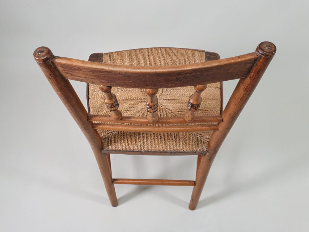 Pair of 19th century antique faux bamboo Side Chairs