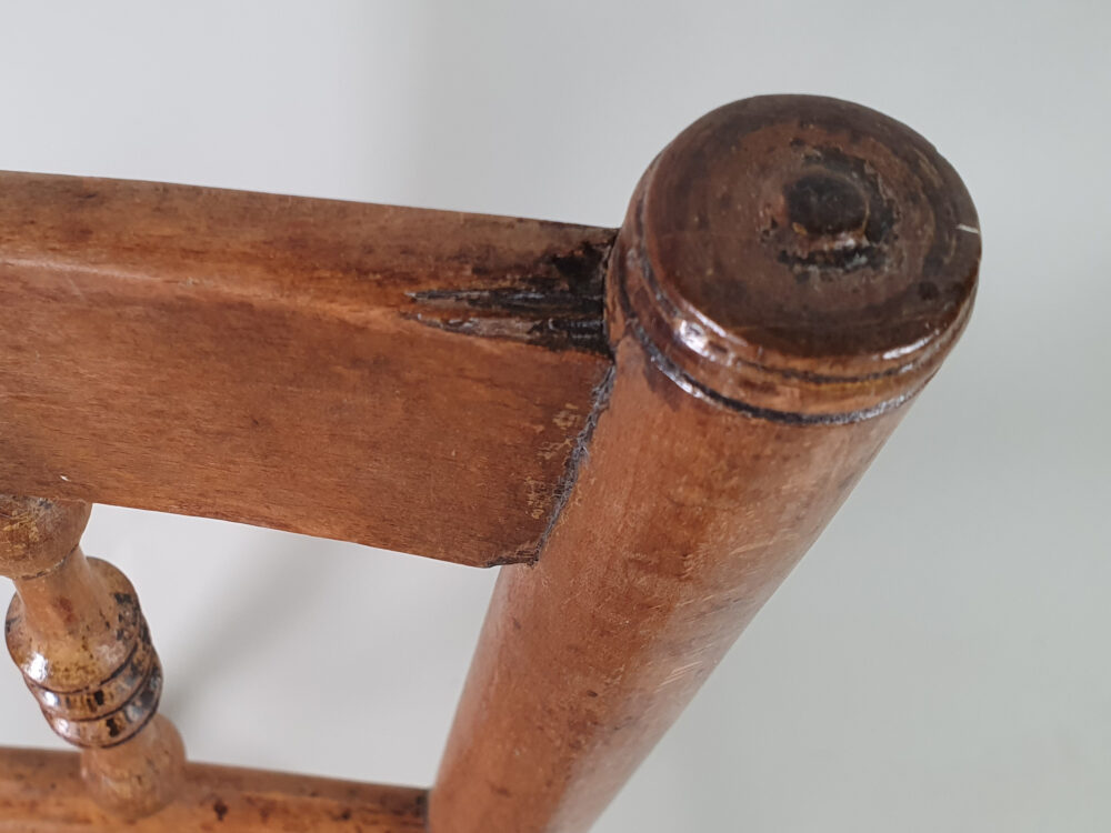 Pair of 19th century antique faux bamboo Side Chairs