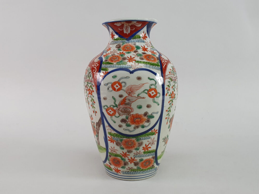 Pair of antique Japanese Imari Vases