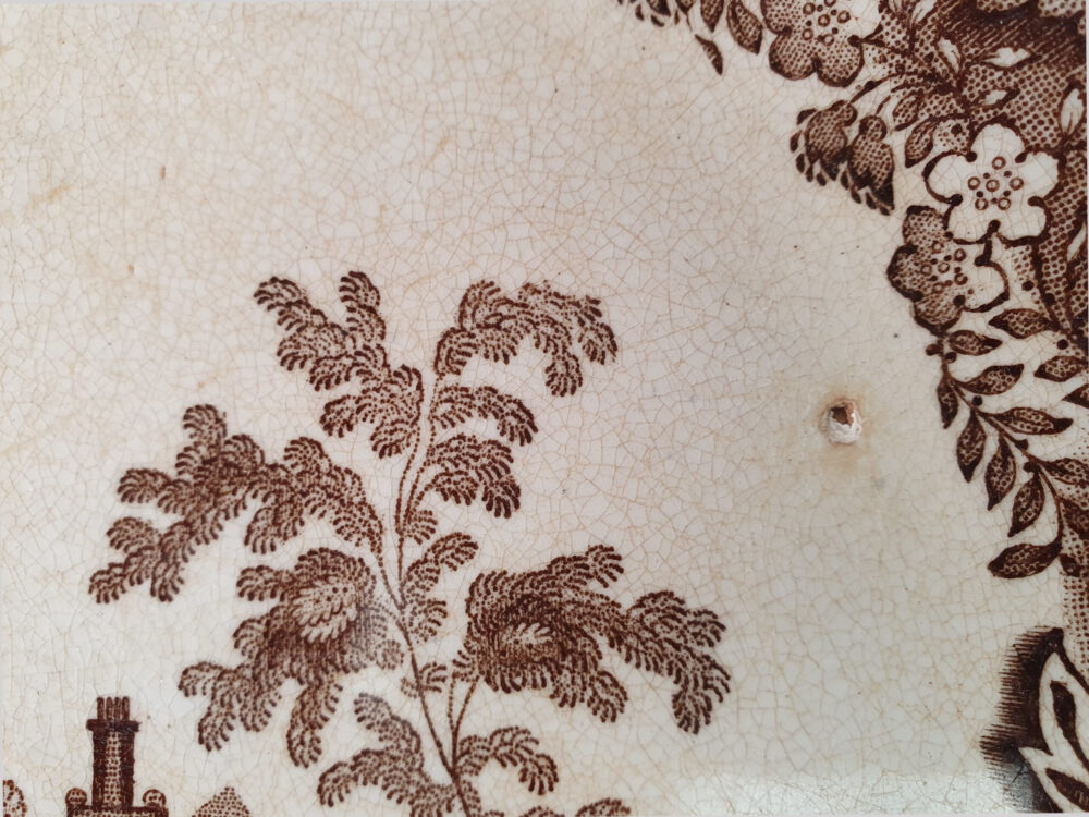 Pair of antique early Victorian brown Platters or Meat Dishes by RC & Co