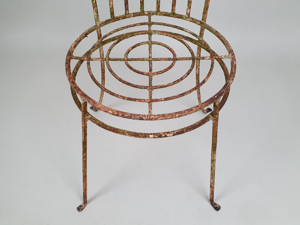 Pair of wrought iron antique Garden Chairs