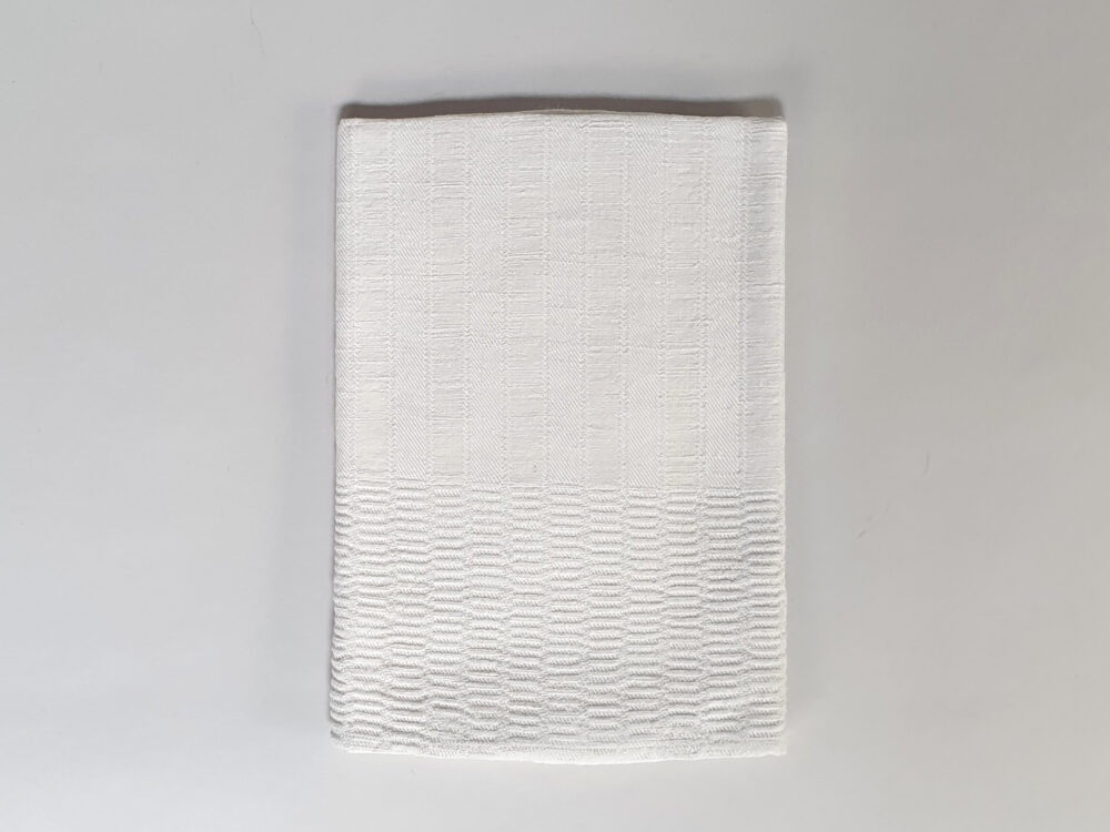 Plain cream antique linen Irish Tea Towels