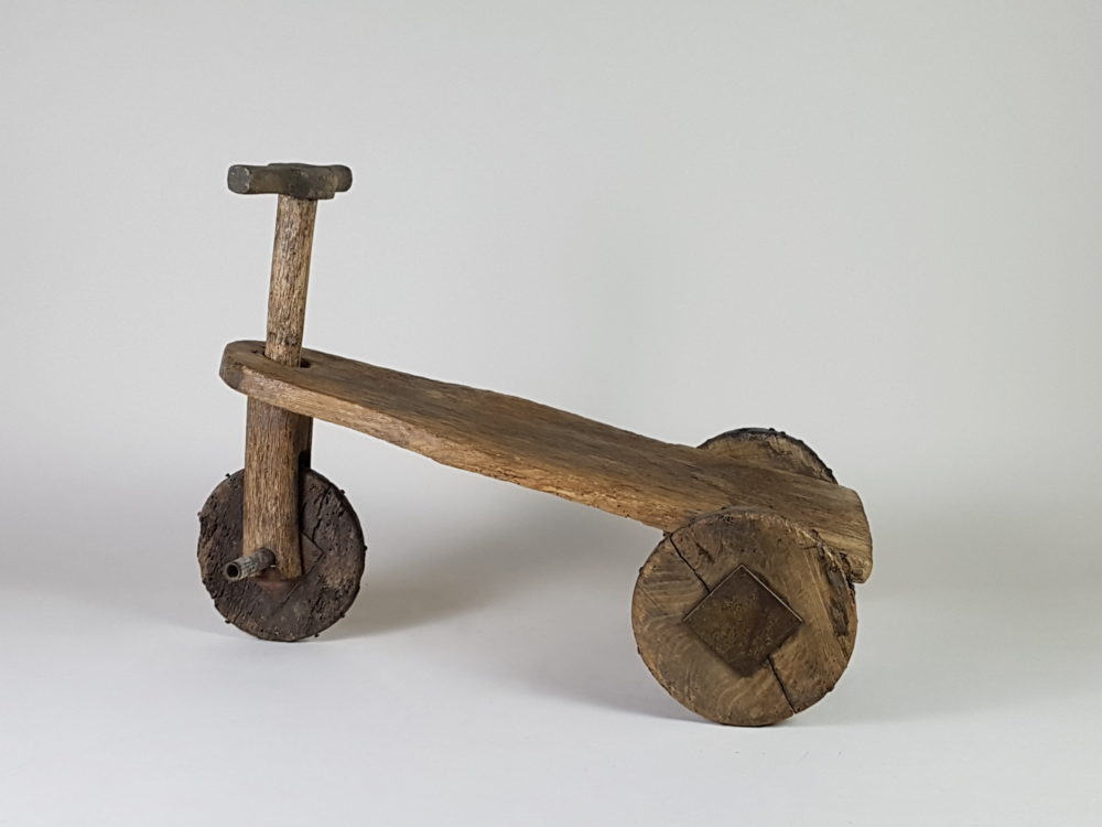 Rustic antique Spanish wooden Tricycle