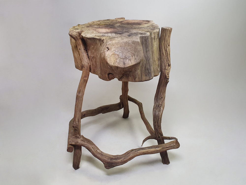 Rustic antique wooden Garden Bench and Table
