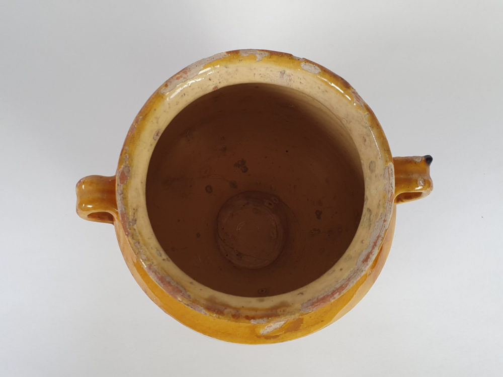 19th century antique Confit pot in a honey glaze