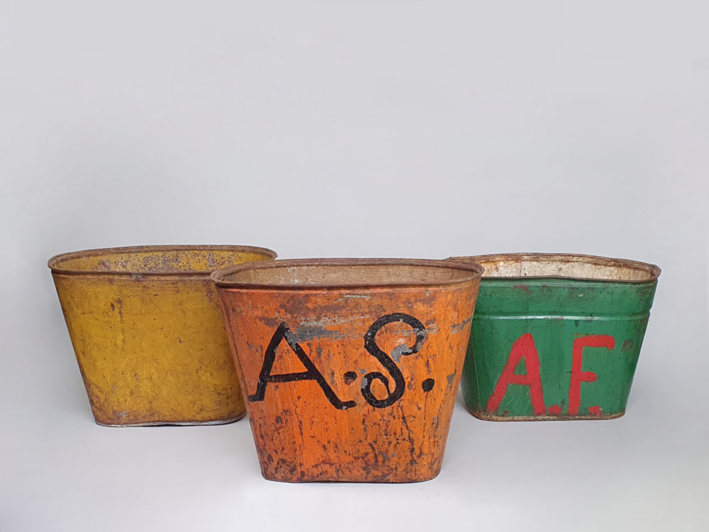 Selection of vintage French Grape Harvest Baskets
