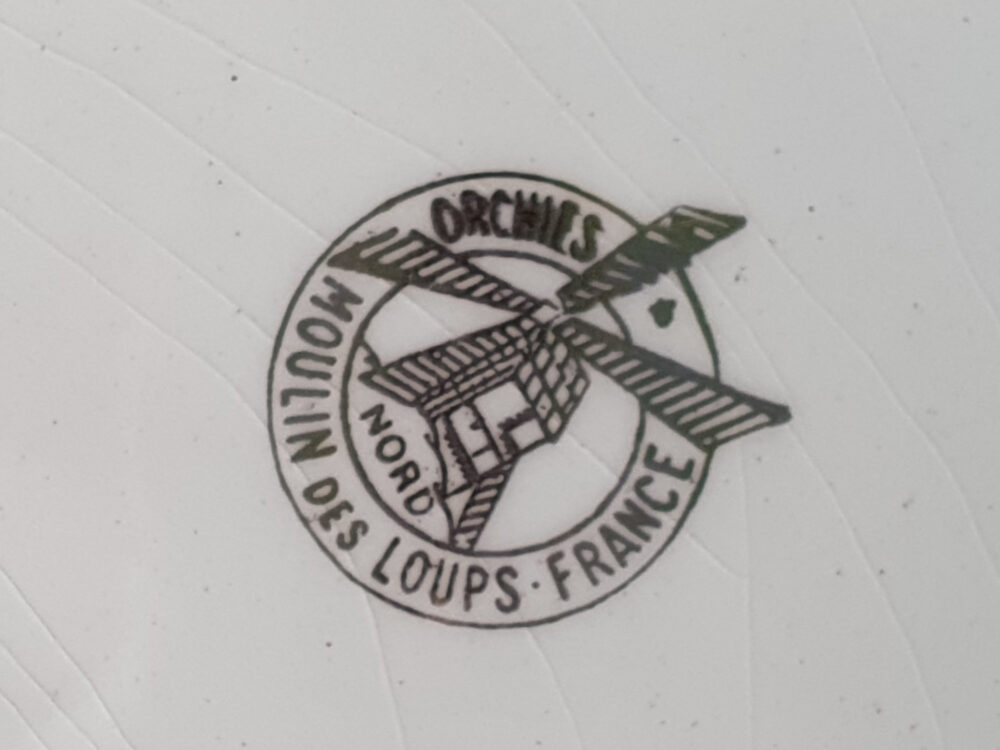 Set of Orchies Moulin des Loups Plates & a Serving Plater decorated with Fish