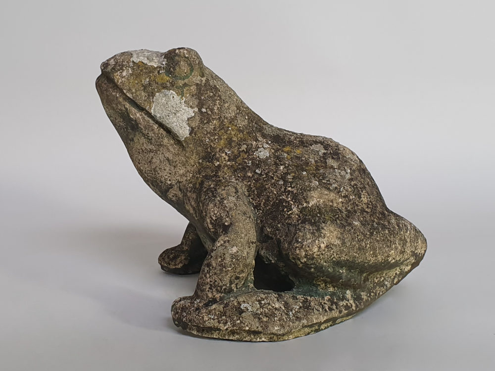 Toad antique Garden Ornament with wonderful patina