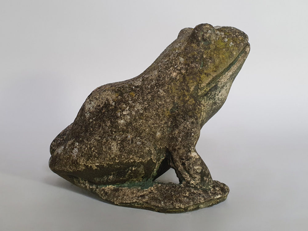 Toad antique Garden Ornament with wonderful patina