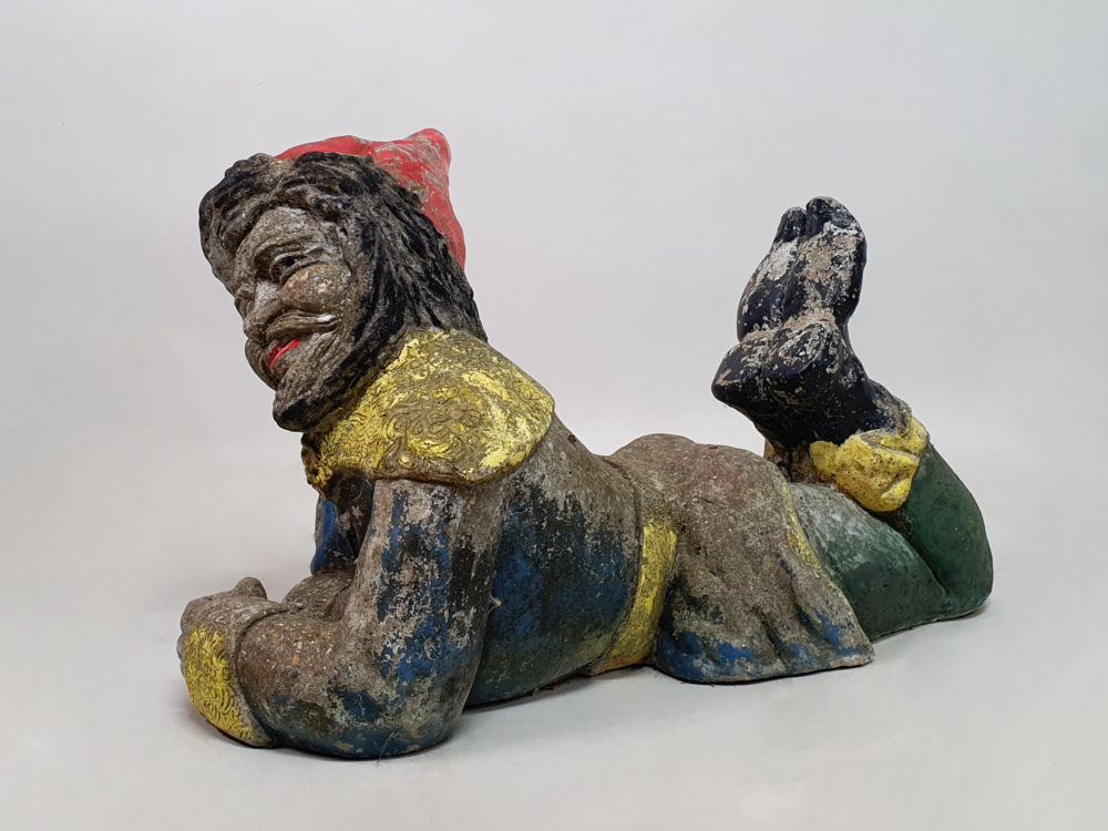 Very large mid century antique garden Gnome Ornament