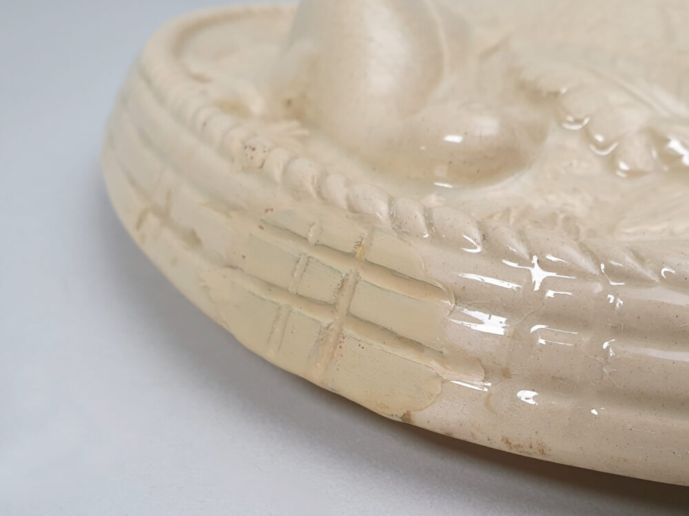 Wedgwood Caneware Game Pie Dish & Underplate Stand
